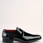 Conte Pattern Black Shoe