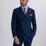Mayfair Navy Double-Breasted Two Piece Suit