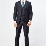 Parker Black Three Piece Suit