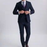 Parker Navy Three Piece Suit