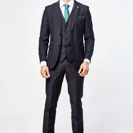 Parker Black Three Piece SuitP